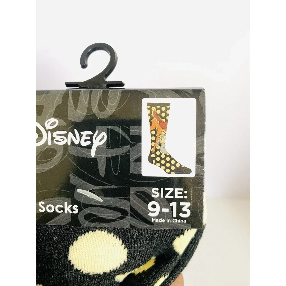 New Disney Bambi Women's/Men's Crew Socks Size 9-13 NEW